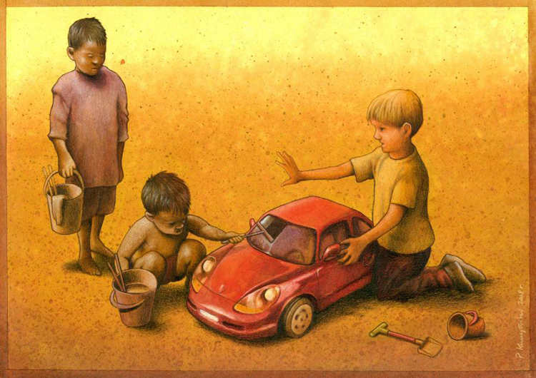 Satira e illustrazione l'arte di Pawel Kuczynski